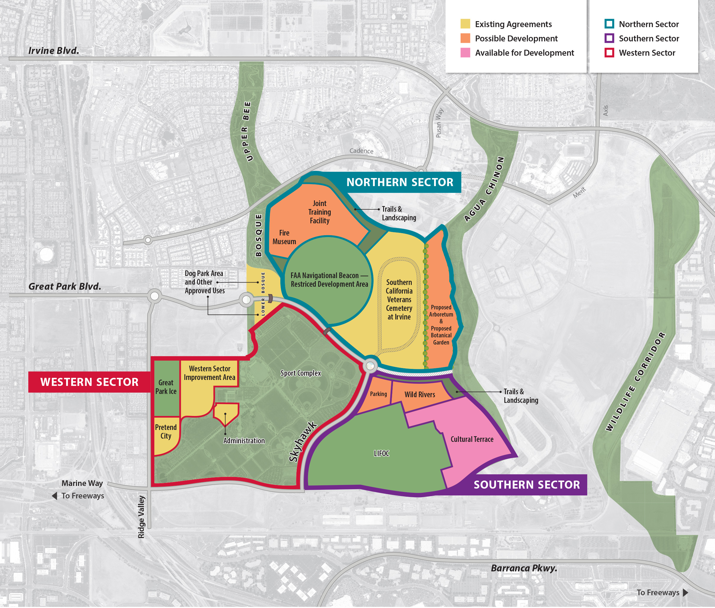 Irvine Great Park Map Great Park Tomorrow | City of Irvine