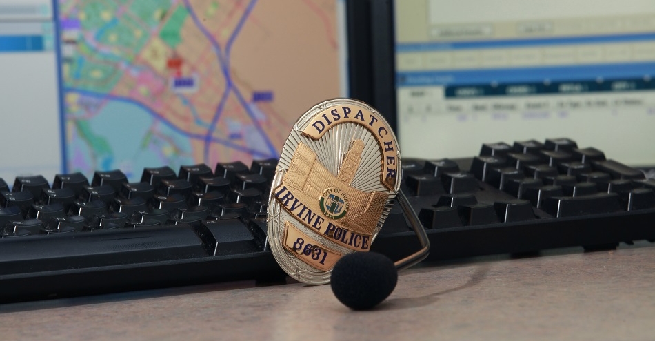 Irvine Police Department dispatcher badge