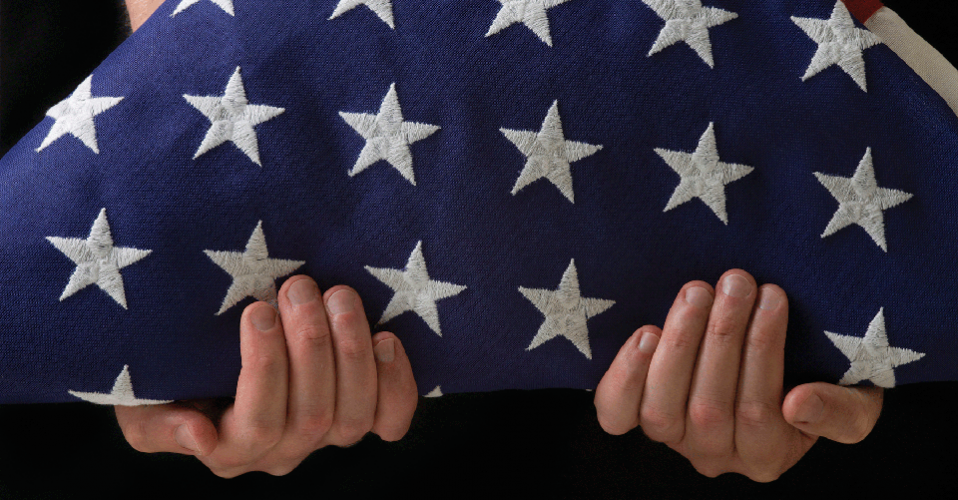 Folded American Flag